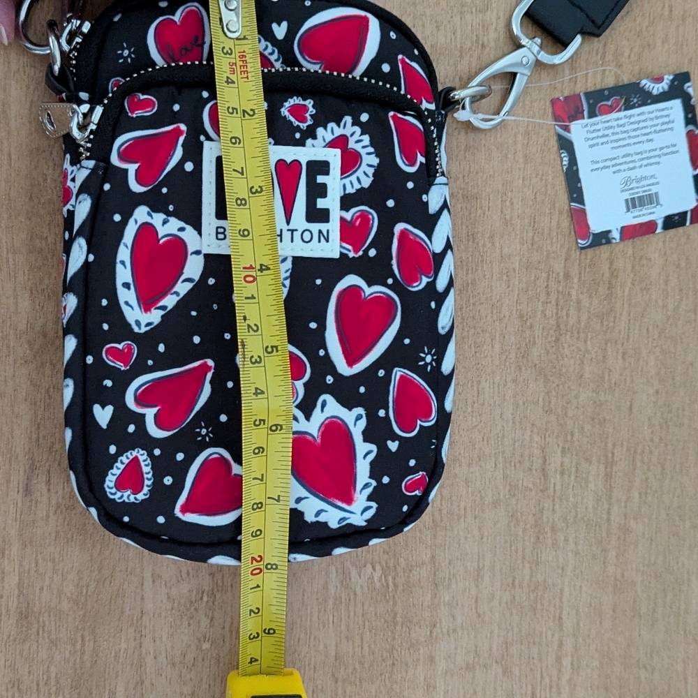 Brighton NWT Hearts A Flutter Utility Bag ❤️ - Picture 10 of 11